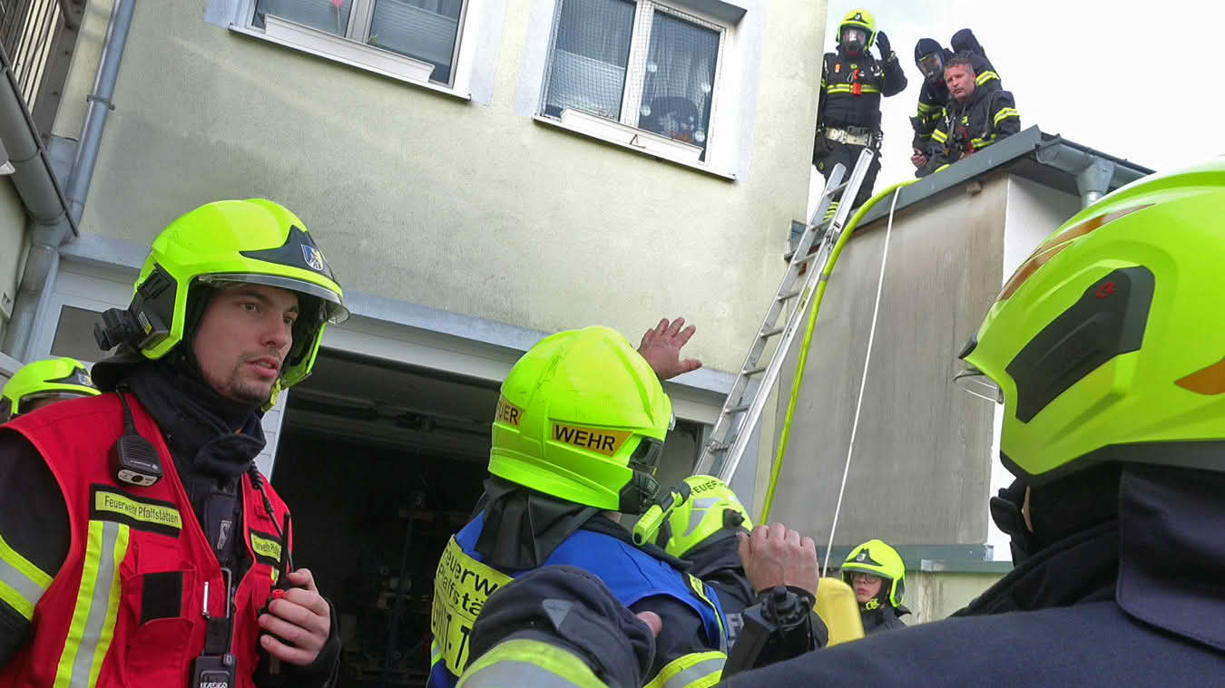 Brand im Dachbereich