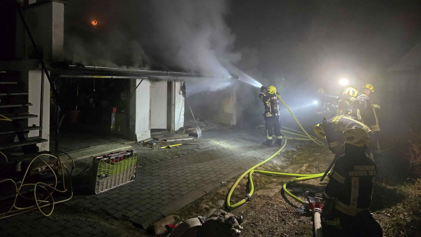 Brand eines Nebengebäudes