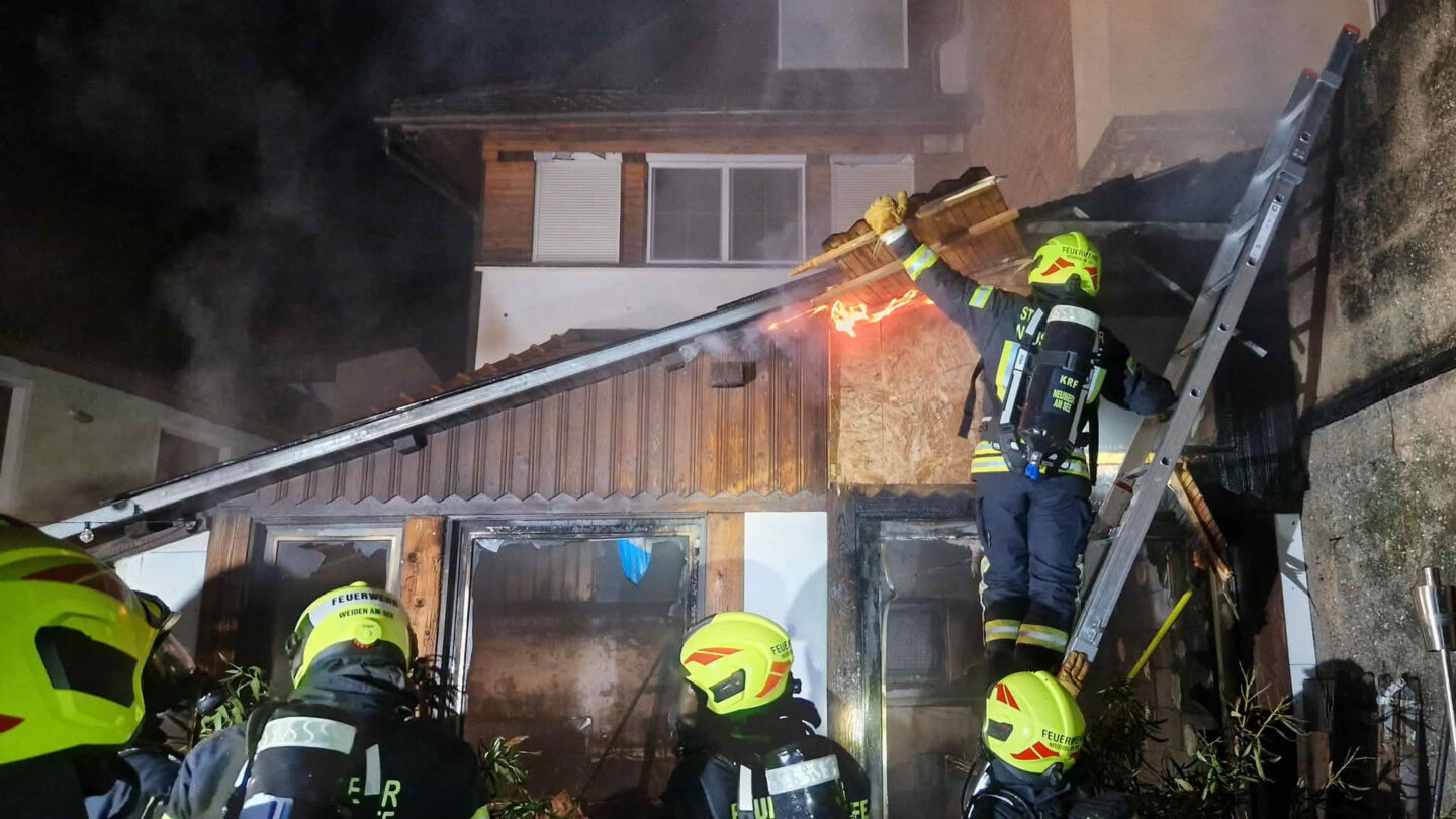 Brand eines Nebengebäudes