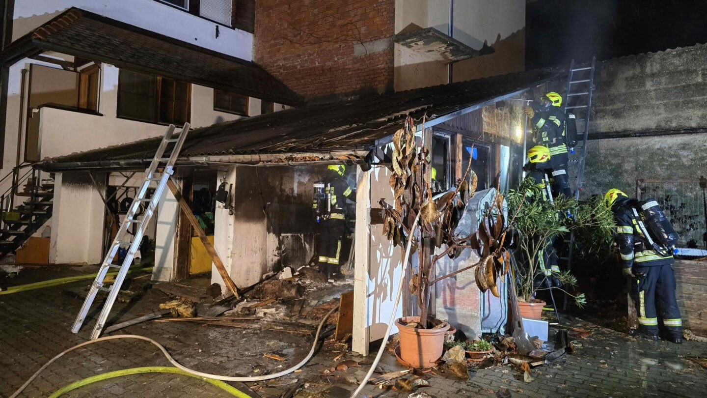 Brand eines Nebengebäudes