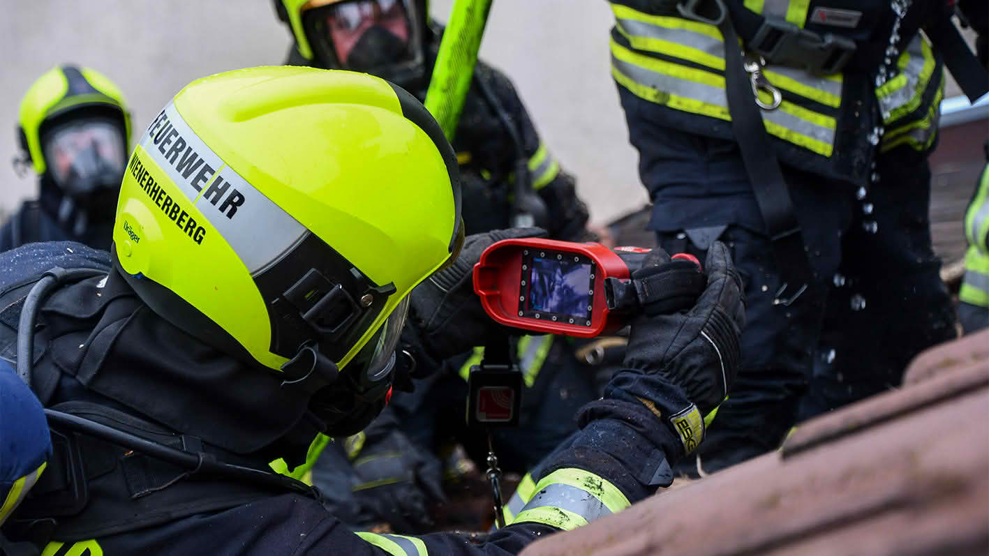 Kontrolle mithilfe einer Wärmebildkamera