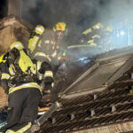 BFKDO Baden: Brand in Siegenfeld – Familie kann sich ins Freie retten!