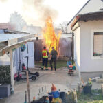 FF Parndorf: Gartenhüttenbrand im Ortsgebiet