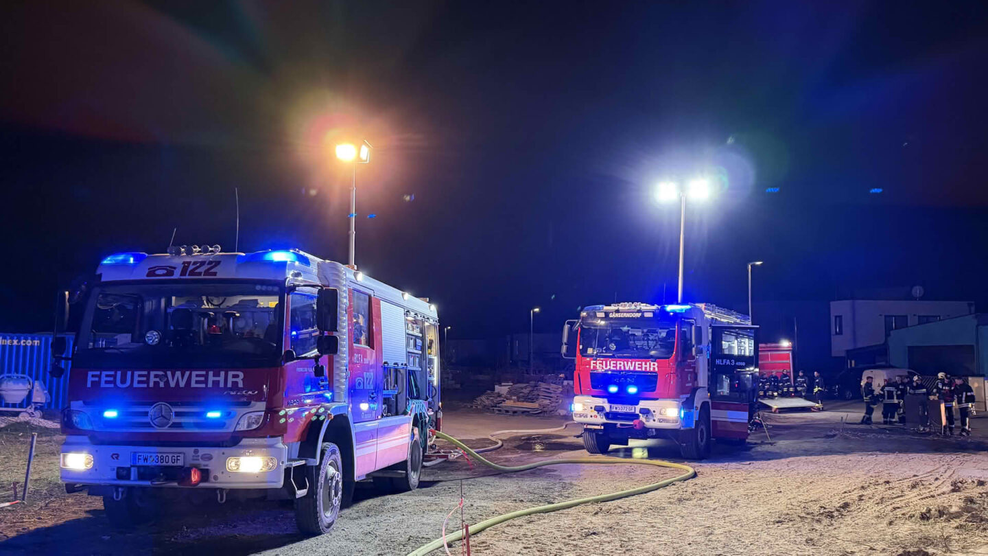 Ausgedehnter Waldbrand - FF Strasshof an der Nordbahn