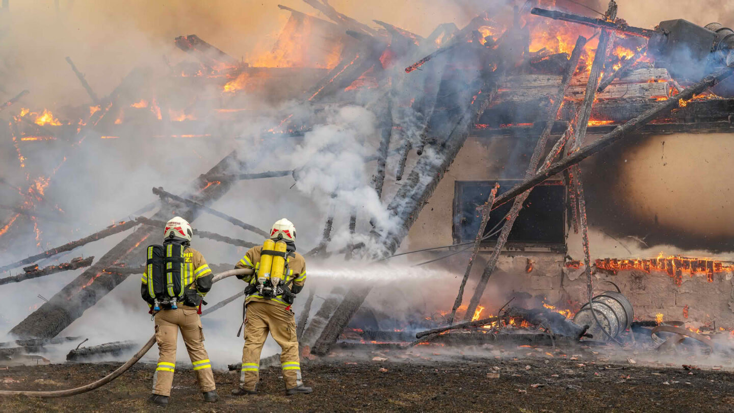 Großbrand in Strass