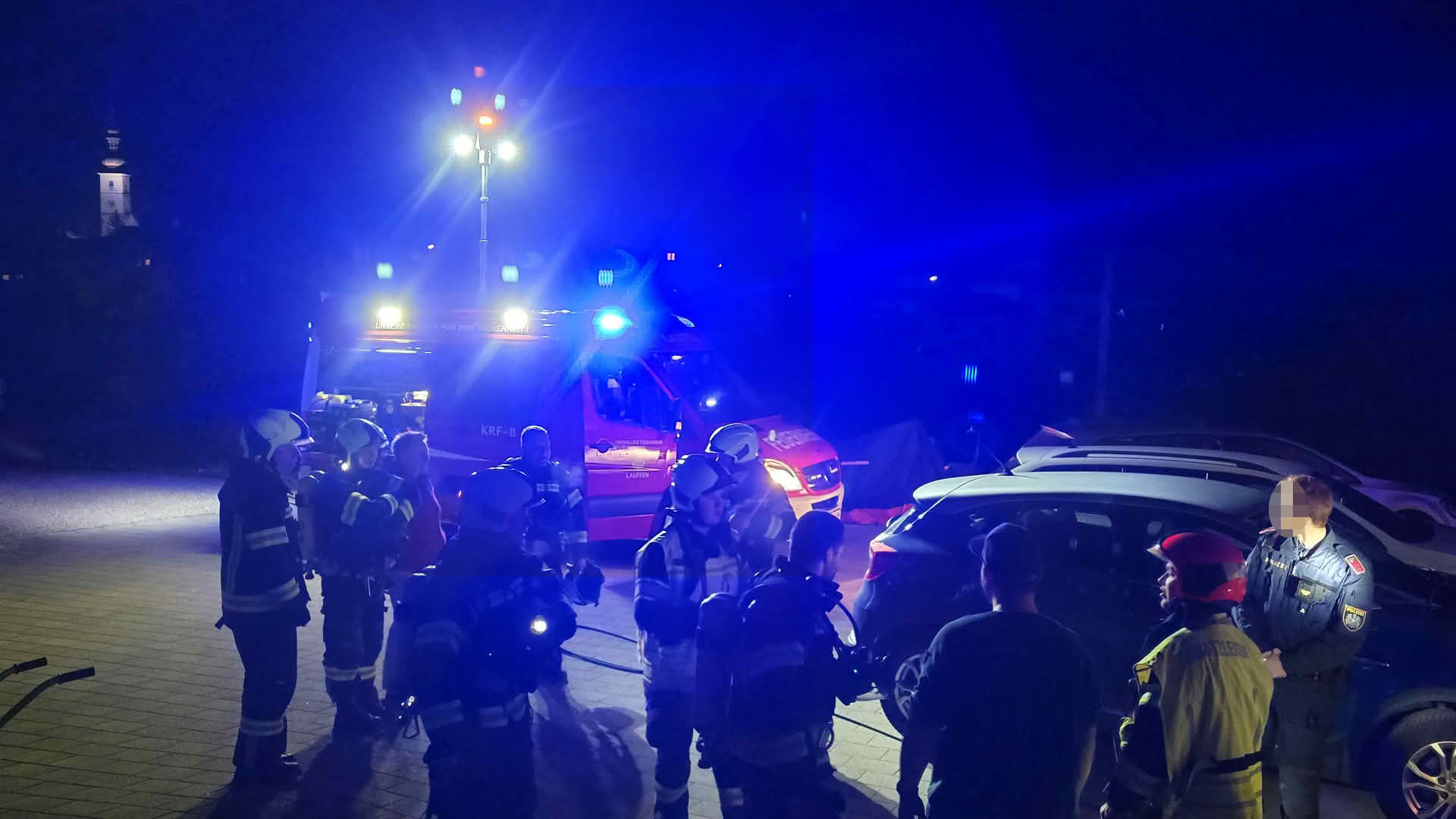 FF Bad Ischl: FF Lauffen – Brandeinsatz während Jahreshauptversammlung