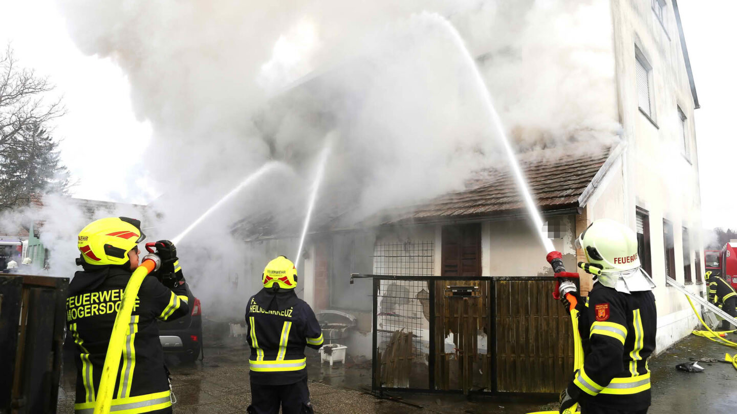 Tragischer Gebäudebrand in Mogersdorf 