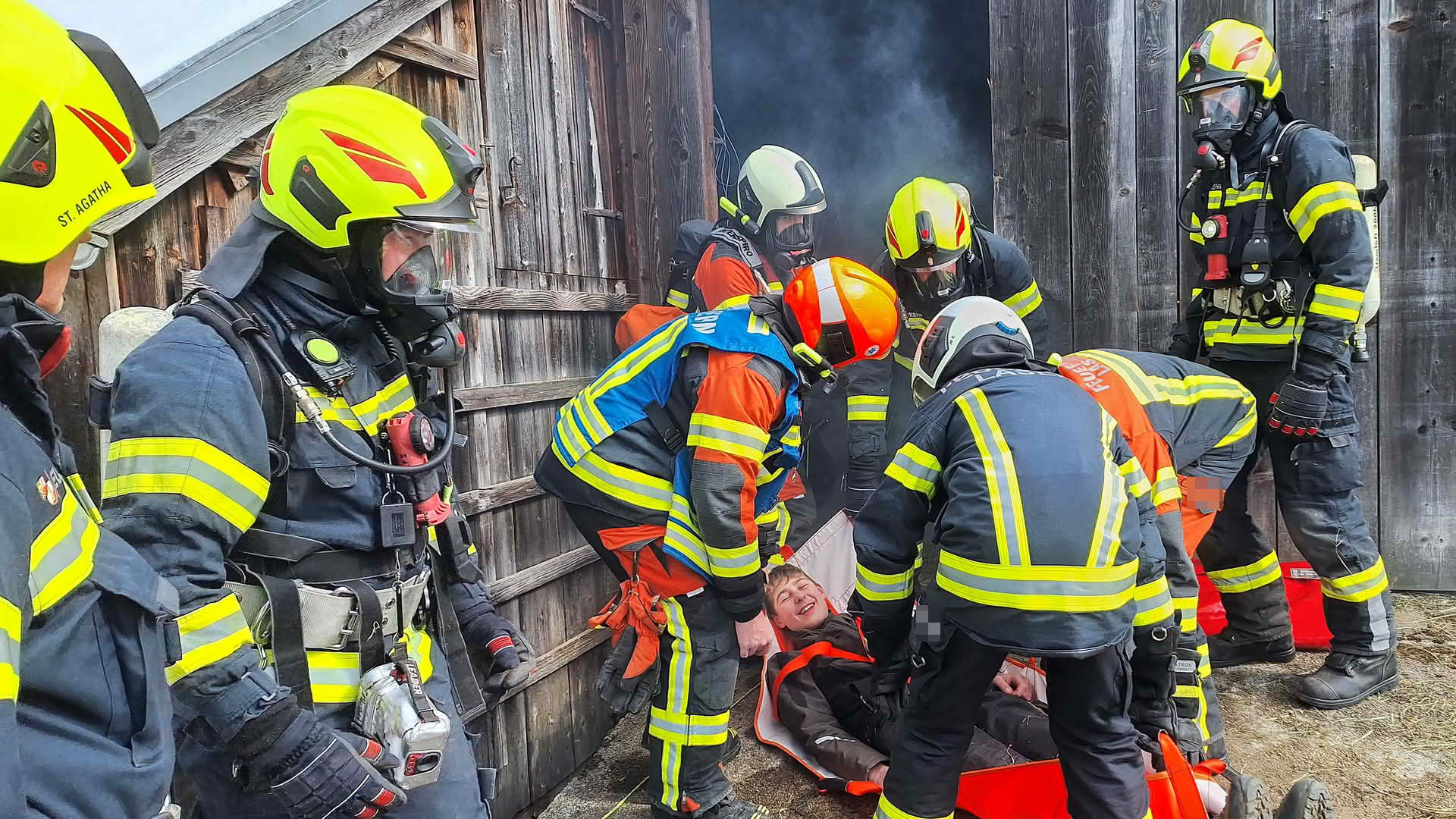 FF Bad Goisern: Große Feuerwehrübung