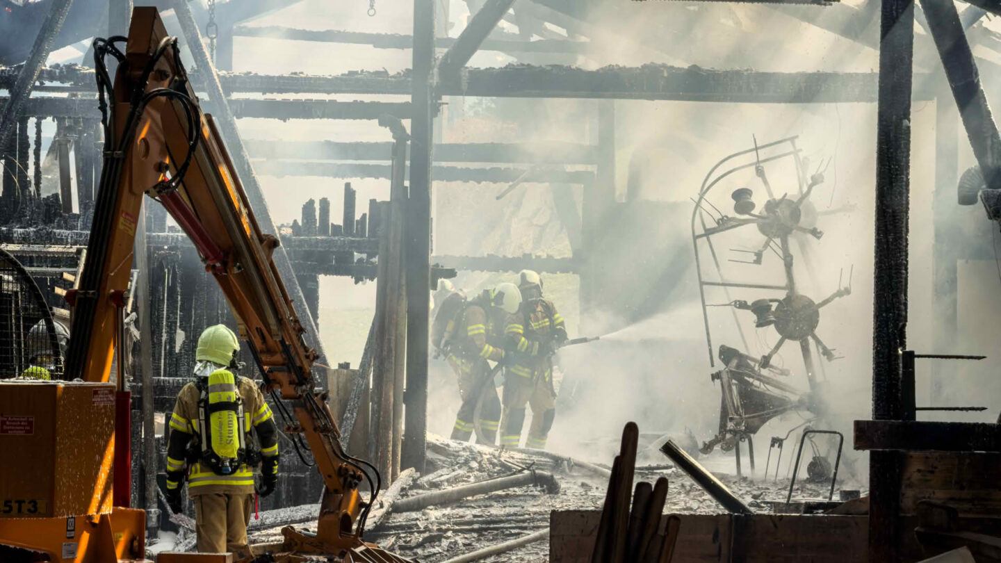 Brand eines Wirtschaftsgebäudes in Kaltenbach