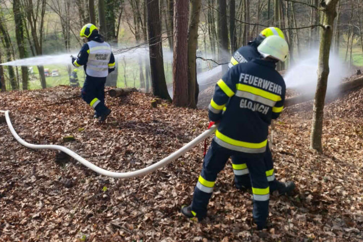 BFV Feldbach: Waldbrand in Hamet forderte Einsatz von 5 Feuerwehren