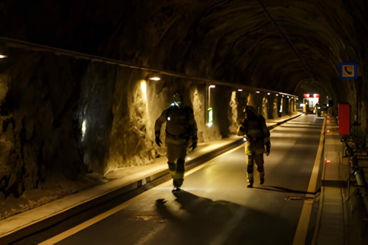 BFV Schwaz: Koordinierte Einsatzübung im Harpfnerwandtunnel