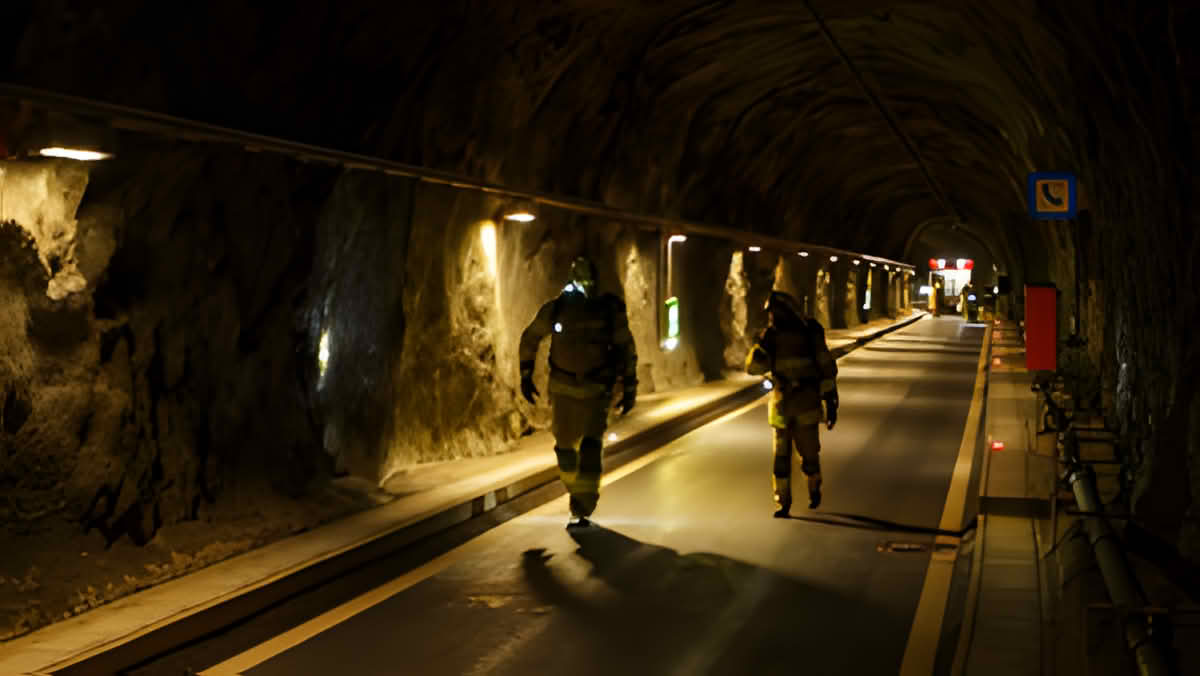 BFV Schwaz: Koordinierte Einsatzübung im Harpfnerwandtunnel