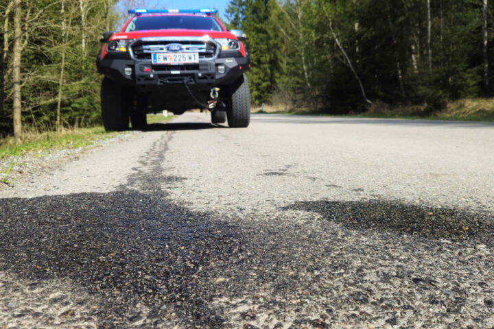 BFK Waidhofen/Thaya: Ölspur von Thaya nach Dietmanns