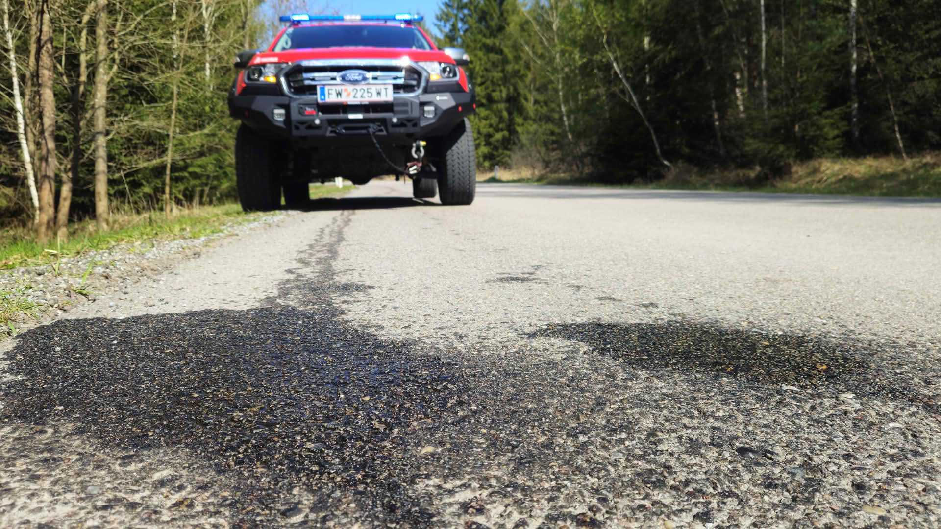 BFK Waidhofen/Thaya: Ölspur von Thaya nach Dietmanns