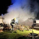 FF Kapfenberg-Diemlach: Nächtlicher Holzstapelbrand