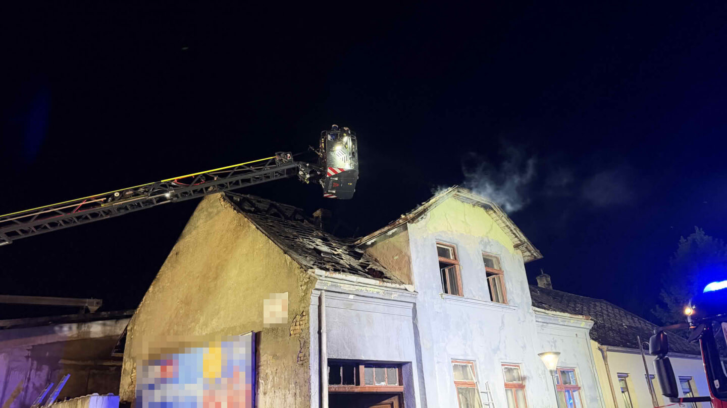 Wohnhausbrand in Mannersdorf an der March