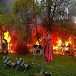 FF Klosterneuburg: Wohnhaus in Vollbrand