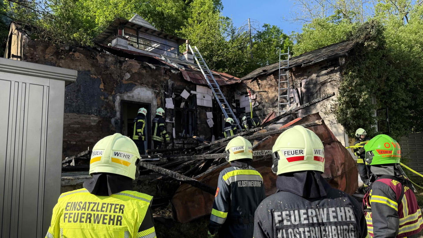 Wohnhaus in Vollbrand