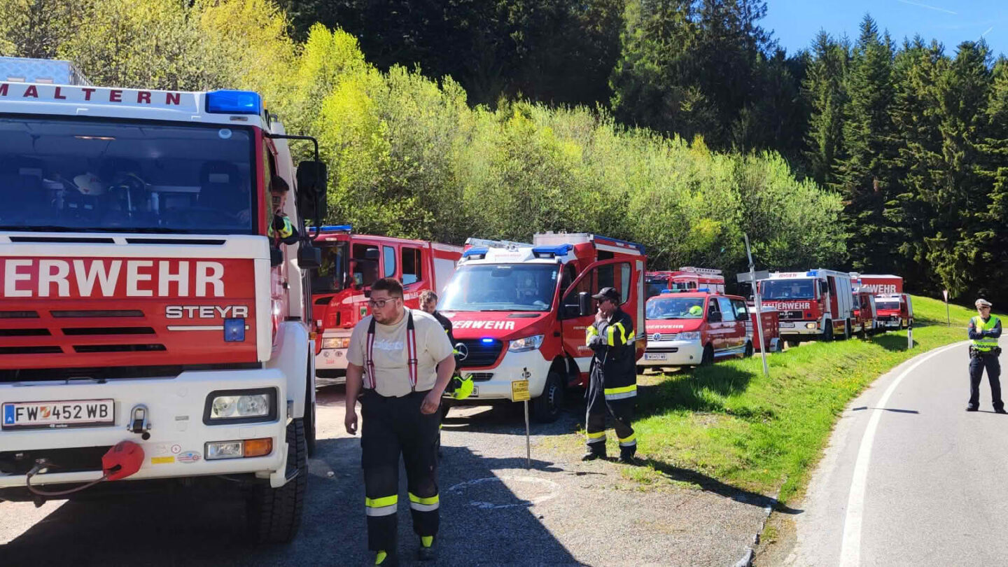 Waldbrand in Krumbach
