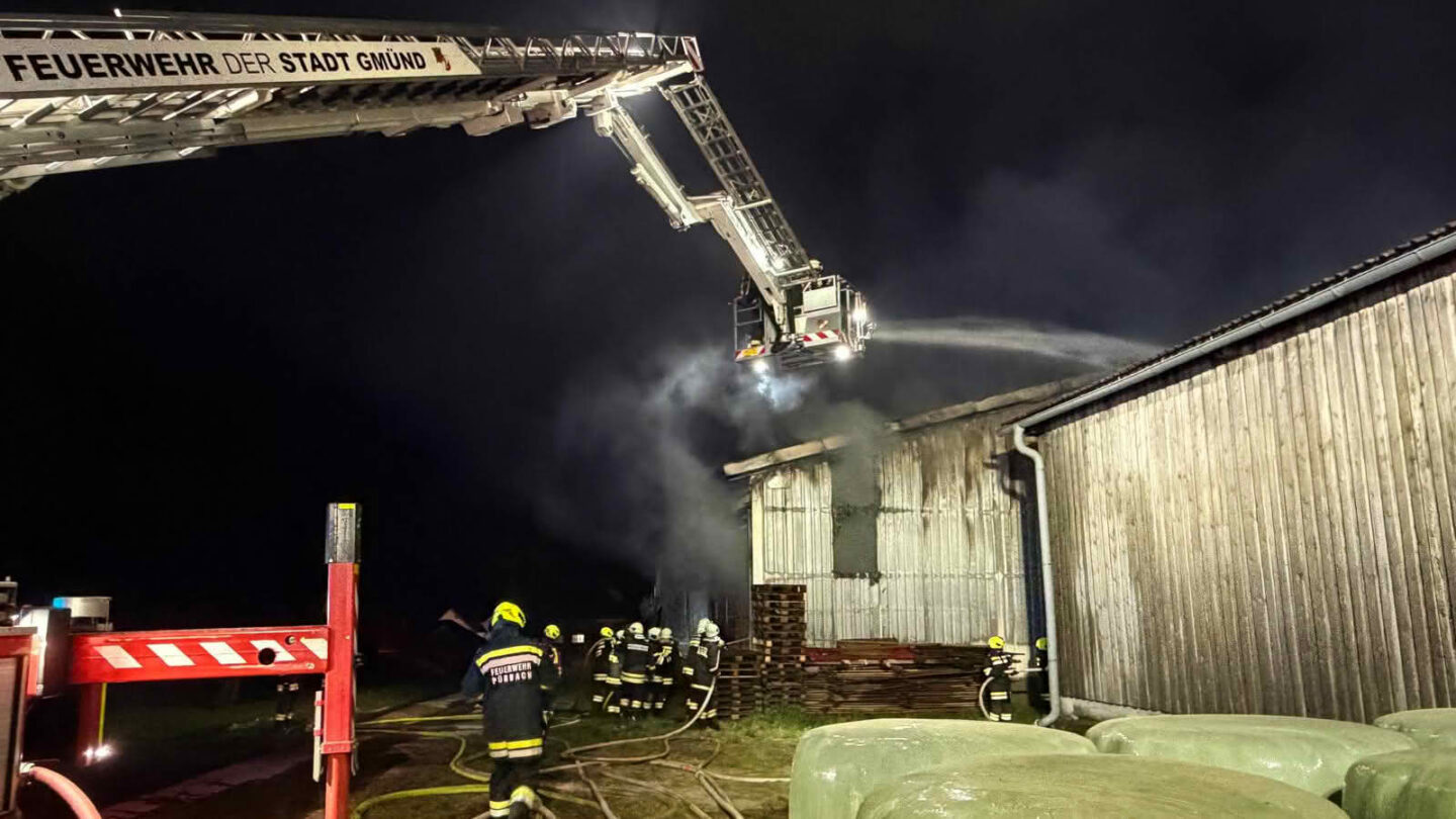 Brand eines Landwirtschaftlichen Betriebs in Hollenstein