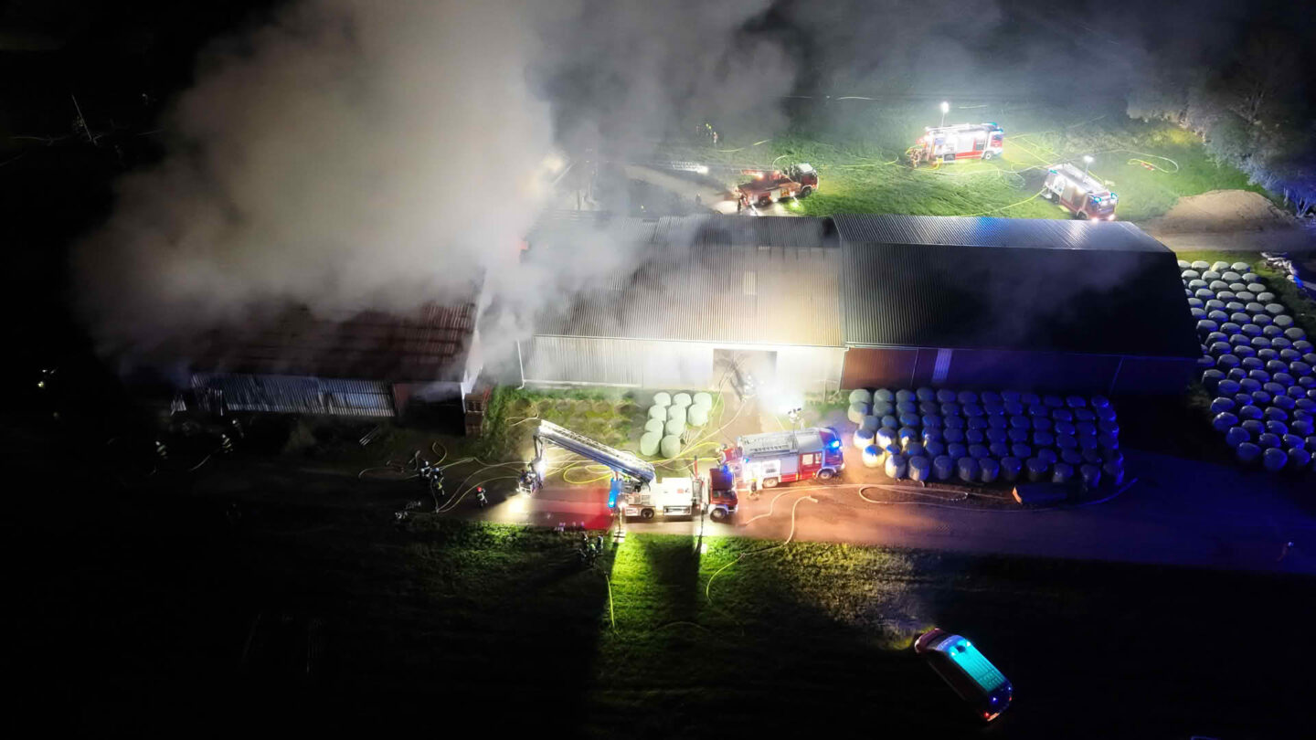 Brand eines Landwirtschaftlichen Betriebs in Hollenstein