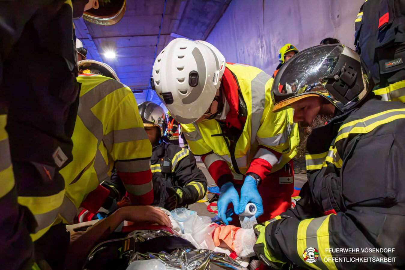 Großübung im S1-Tunnel Vösendorf