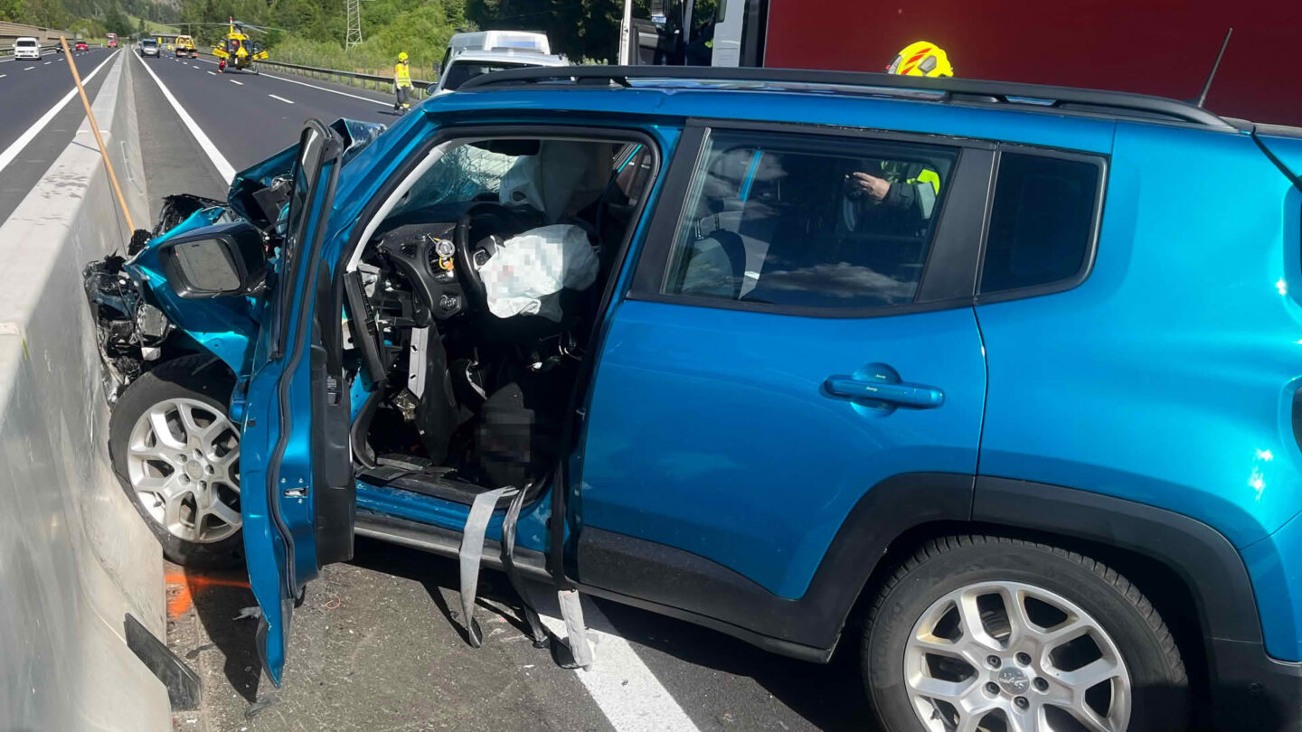 Schwerere Verkehrsunfall A9 bei Mautern