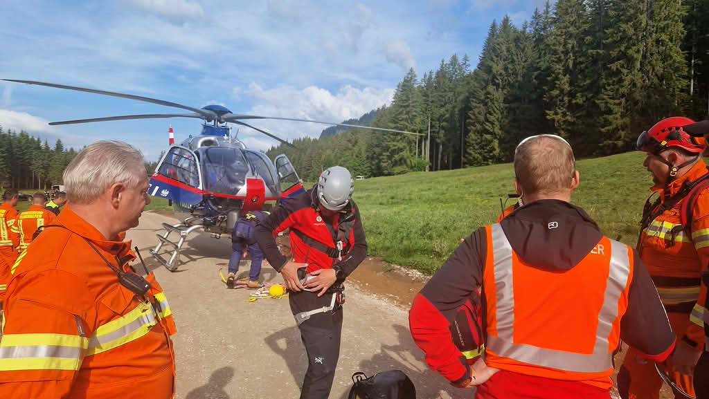 Waldbrand am Tausing in Wörschach