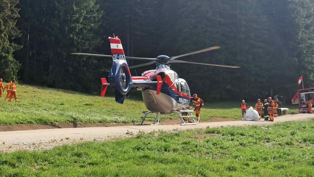 Waldbrand am Tausing in Wörschach