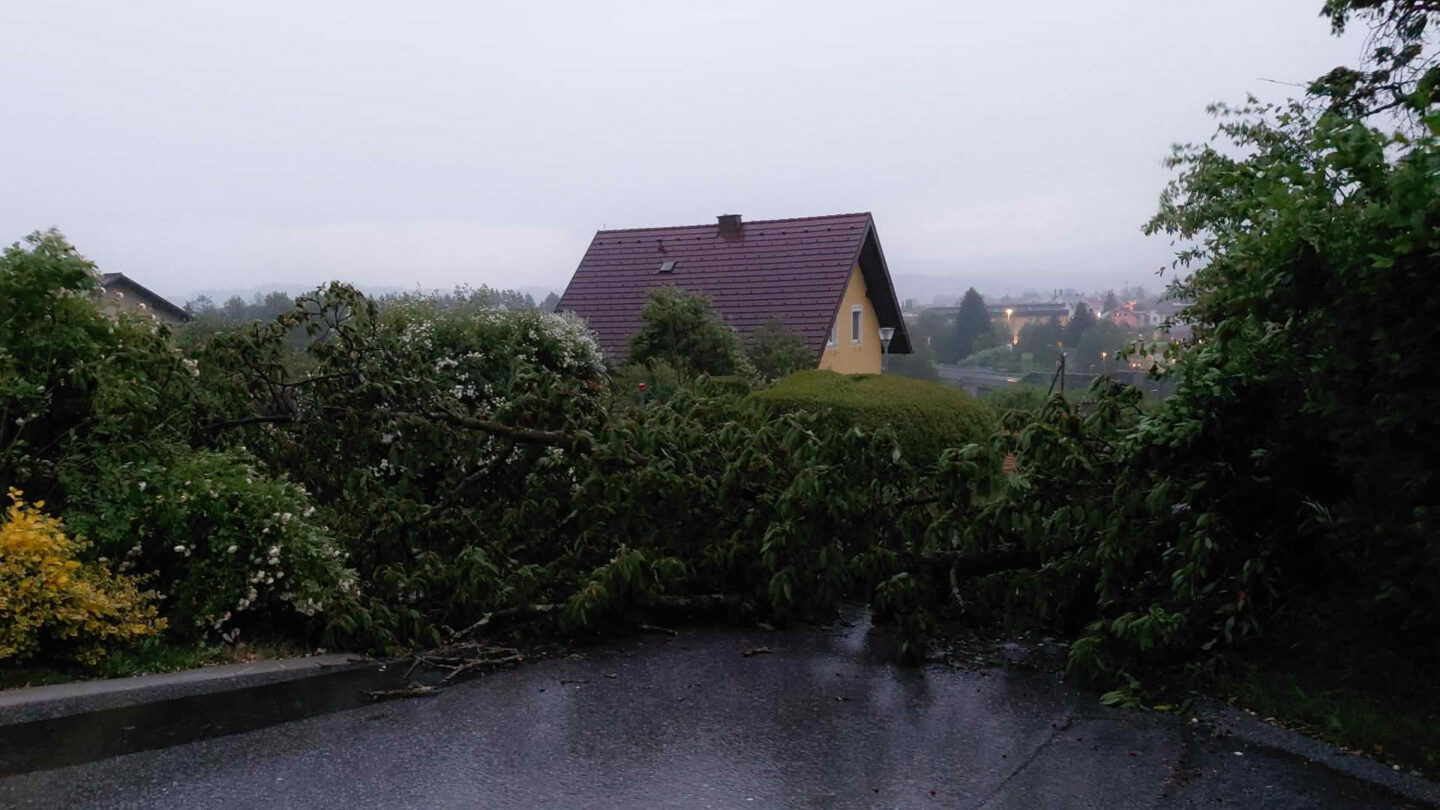Unwetter sorgte für zahlreiche Feuerwehreinsätze