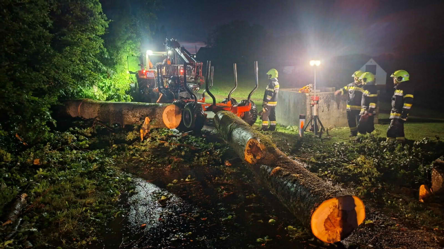 Unwetter sorgte für zahlreiche Feuerwehreinsätze