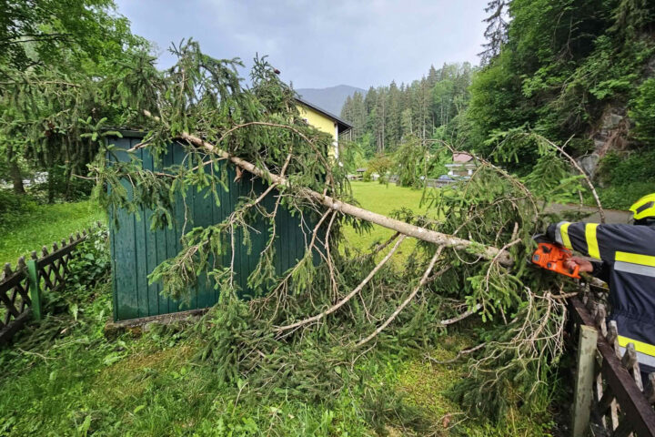 BFV Liezen: Zahlreiche UnwettereinsÀtze im Bezirk