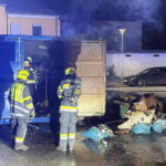 HFW Villach: Brand einer Müllinsel mit angrenzendem Baustellencontainer