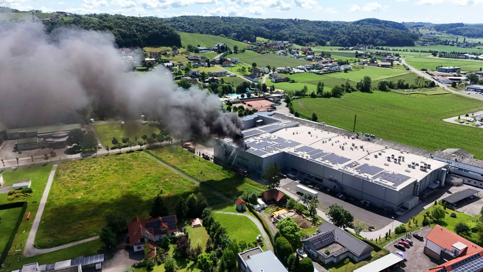 BFV Feldbach: Industriebrand B15 – St. Stefan im Rosental