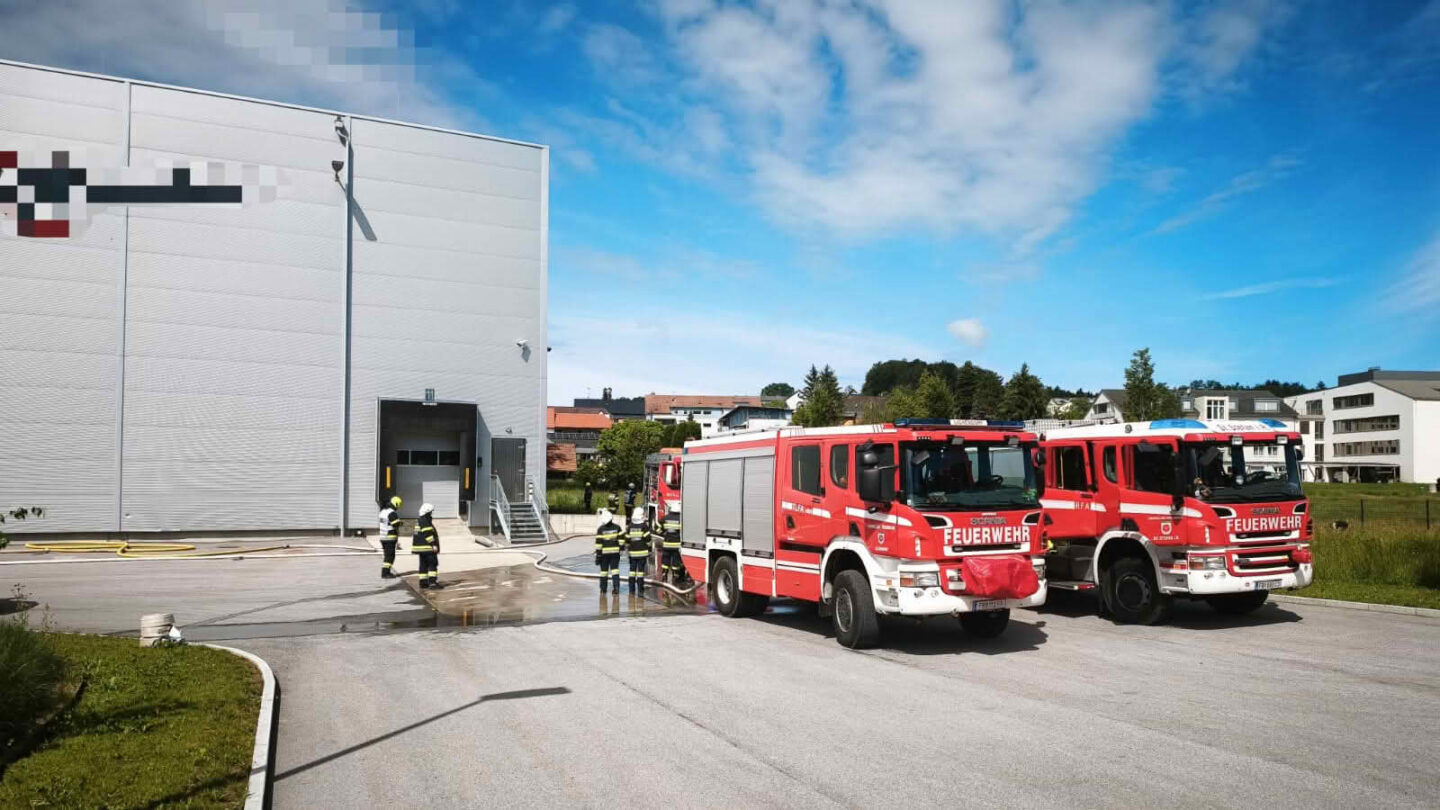 Industriebrand in St. Stefan im Rosental