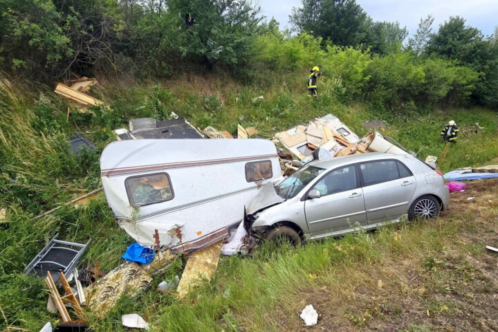 BFK Neusiedl am See: Schwerer Verkehrsunfall auf der A4 bei Gols