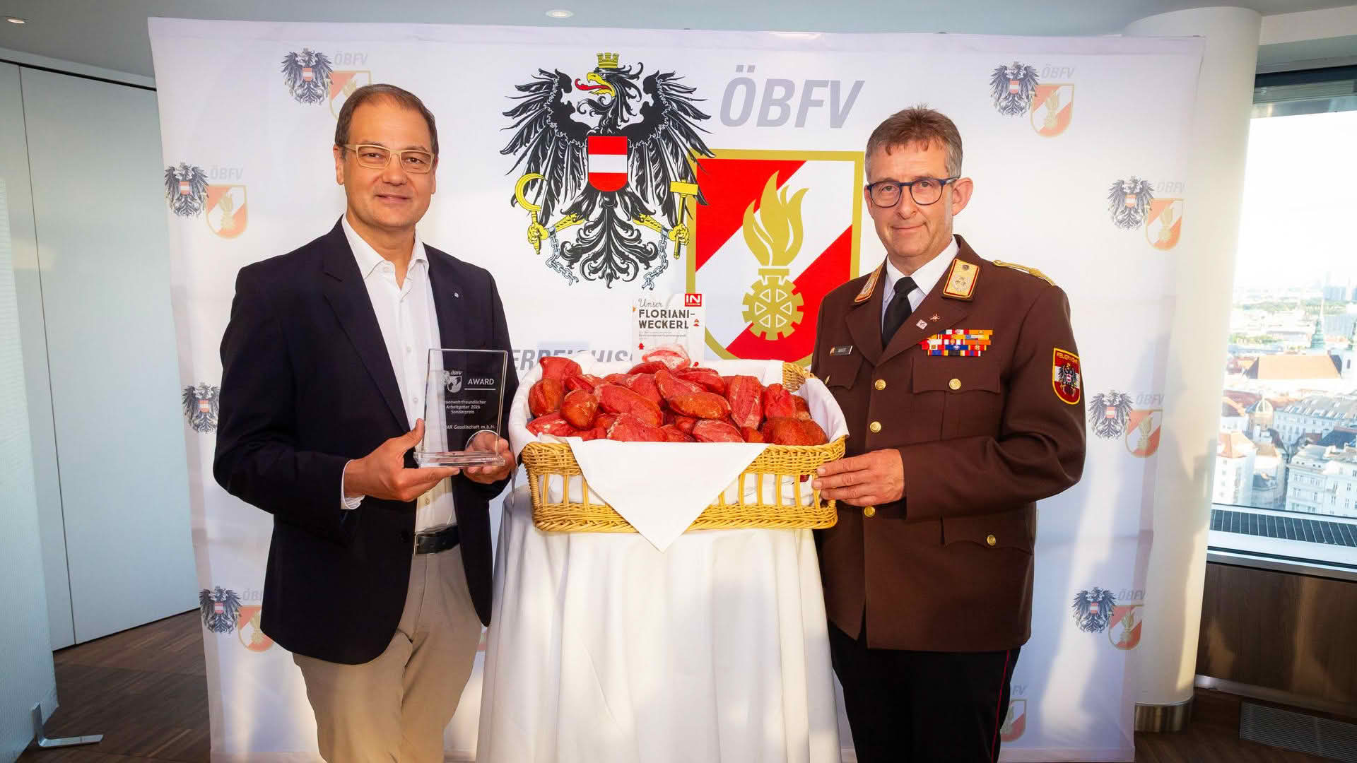 ÖBFV: Feuerwehrfreundliche Arbeitgeber geehrt
