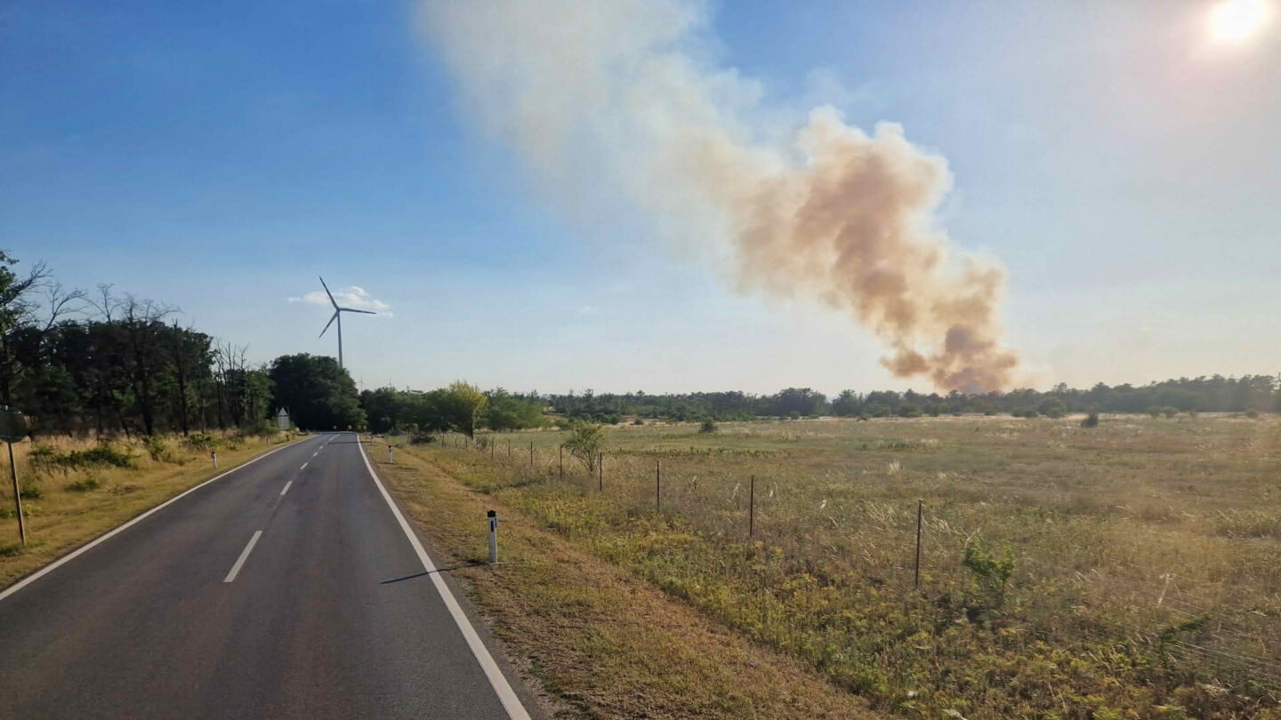 Fahrzeugbrand Arbeitsmaschine