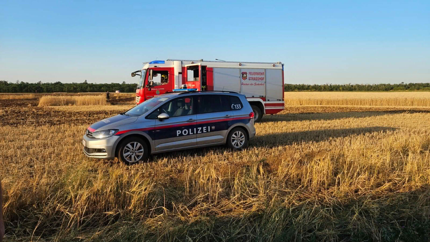 Fahrzeugbrand Arbeitsmaschine