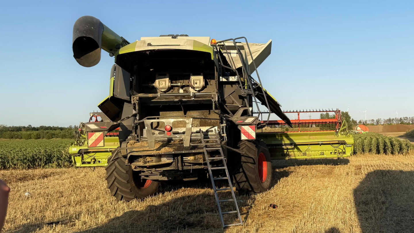 Fahrzeugbrand Arbeitsmaschine
