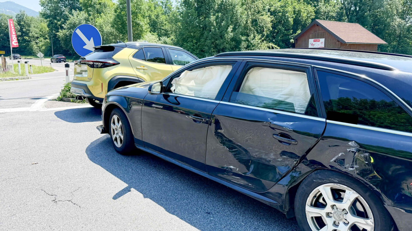 erkehrsunfall auf der B154