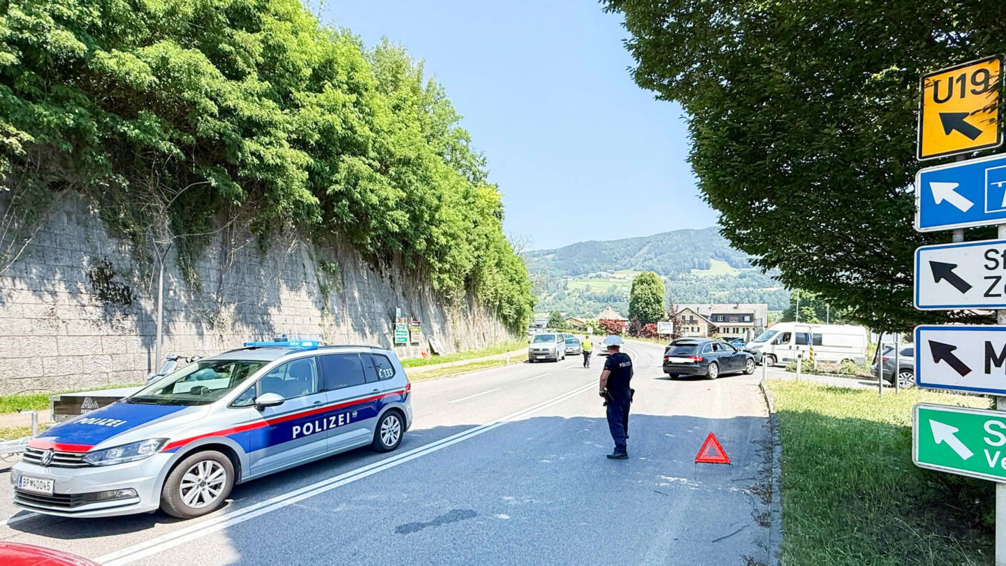 erkehrsunfall auf der B154