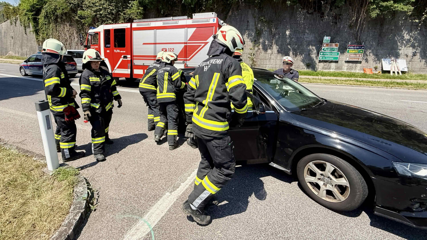 erkehrsunfall auf der B154