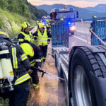AFK Mondsee: Polizist verhindert Vollbrand eines LKWs auf der A1