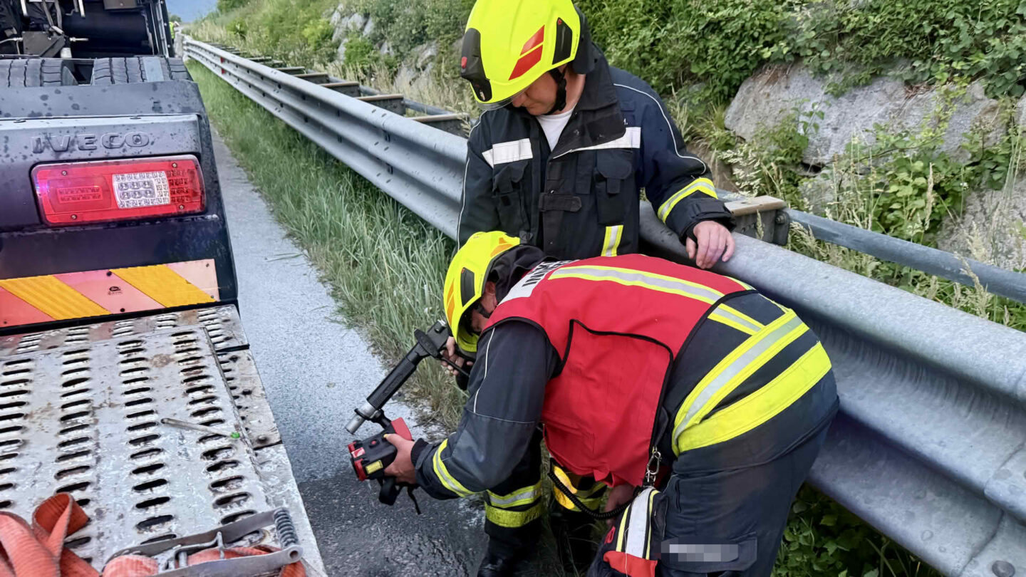 Polizist verhindert Vollbrand eines LKWs