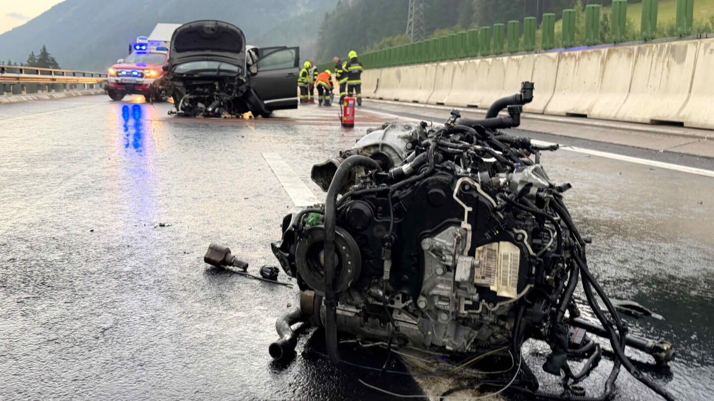 Verkehrsunfall auf der A9 zwischen Mautern und Kalwang