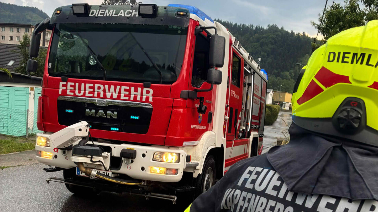 Unwettereinsätze und Brandeinsatz