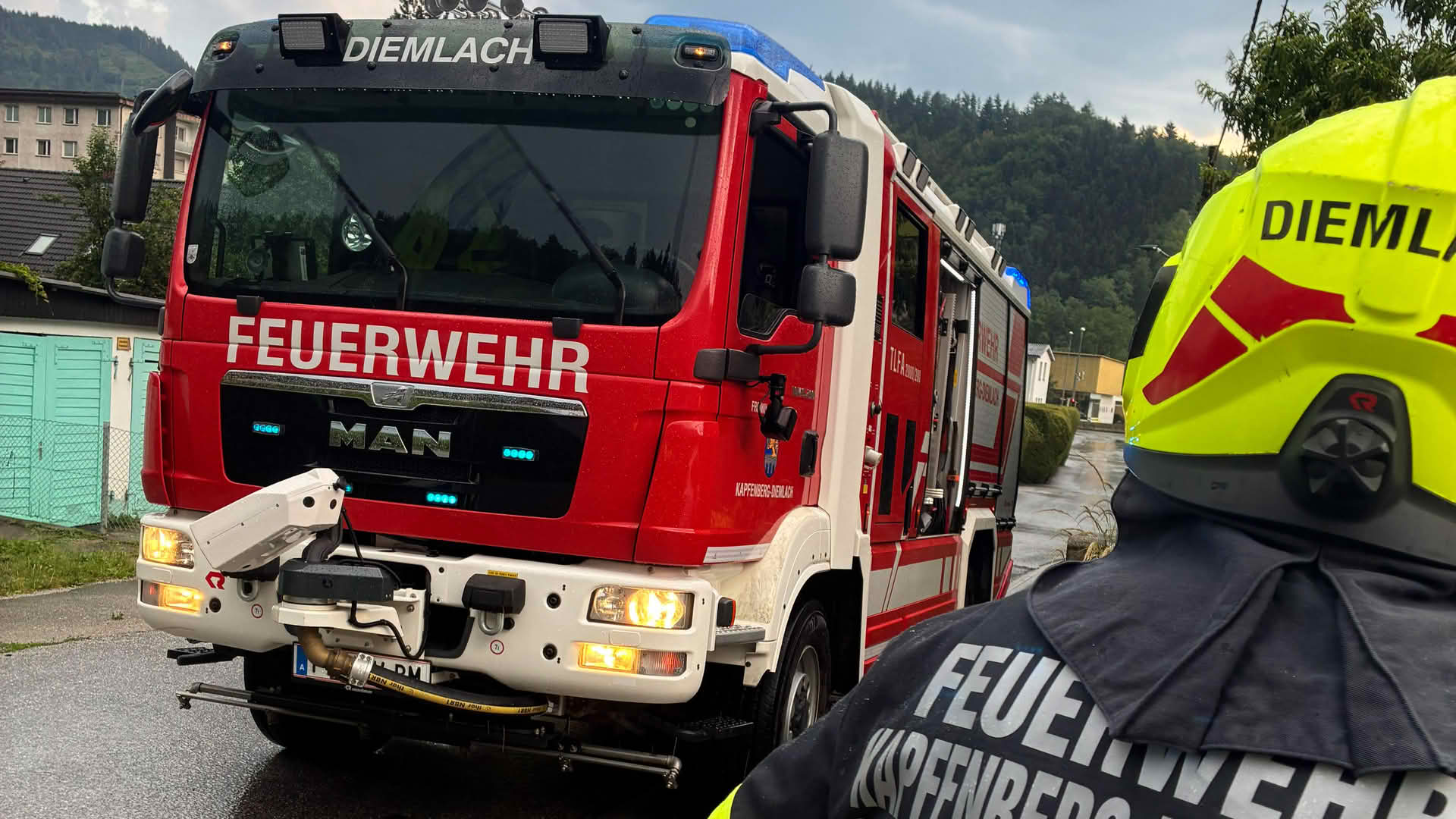 FF Kapfenberg-Diemlach: Mehrere Unwettereinsätze und Brandeinsatz