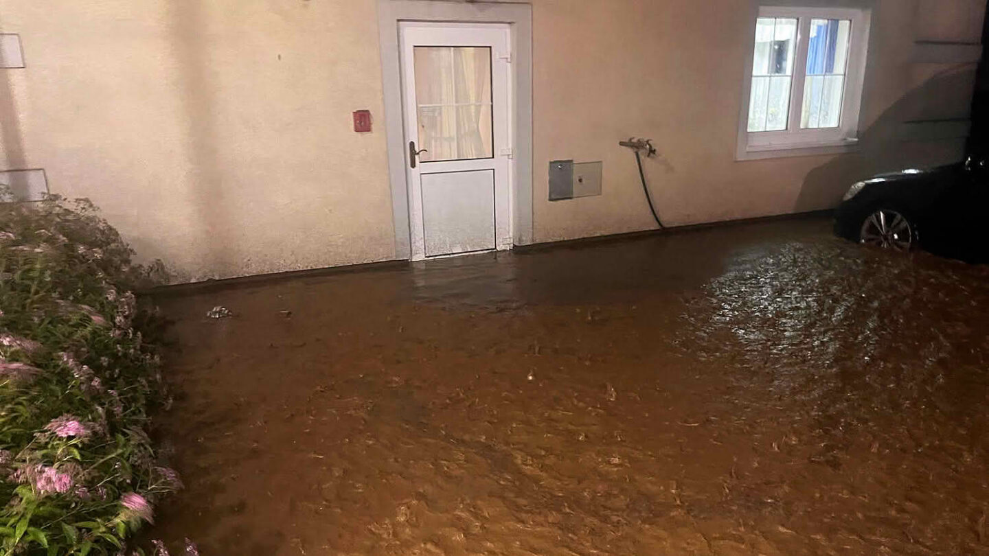 Große Regenmengen