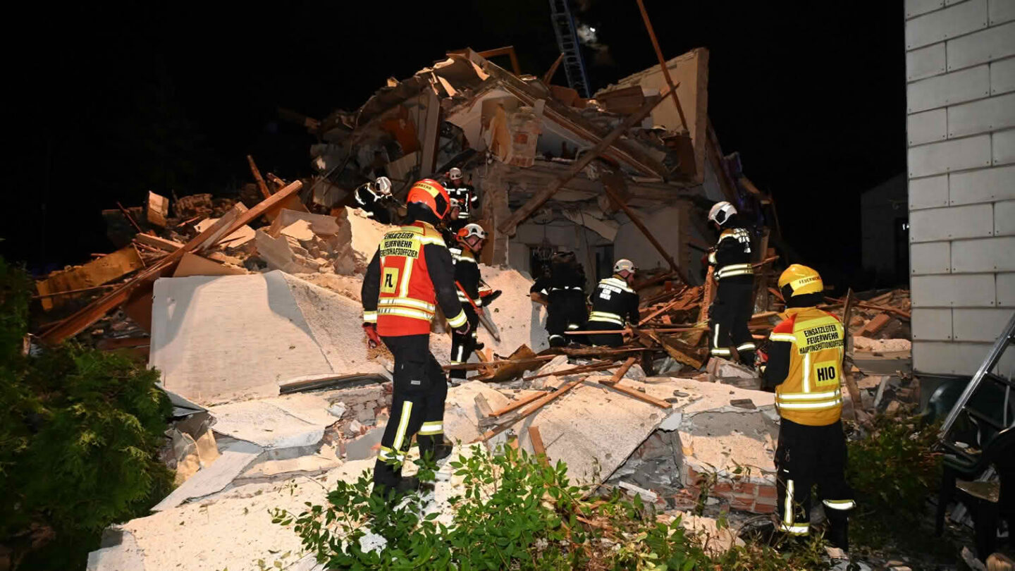 Brand nach Explosion